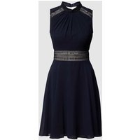V.M. Ärmelloses Kleid mit Stickereien in Dunkelblau, Größe 34 von V.M.