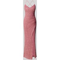 V.M. Abendkleid mit Pailletten in Pink, Größe 38 von V.M.
