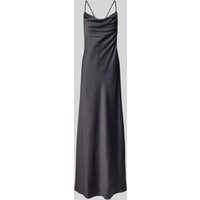 V.M. Abendkleid mit Wasserfall-Ausschnitt in Anthrazit, Größe 40 V.M. Abendkleid mit Wasserfall-Ausschnitt in Anthrazit, Größe 40 von V.M.