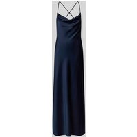 V.M. Abendkleid mit Wasserfall-Ausschnitt in Marine, Größe 40 von V.M.