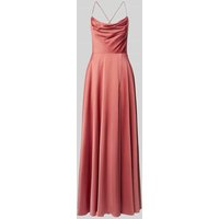 V.M. Abendkleid mit Wasserfall-Ausschnitt in Terra, Größe 40 V.M. Abendkleid mit Wasserfall-Ausschnitt in Terra, Größe 40 von V.M.