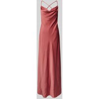 V.M. Abendkleid mit Wasserfall-Ausschnitt in Terra, Größe 42 von V.M.