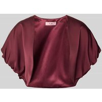 V.M. Bolero mit kurzärmeligem Design in Bordeaux, Größe 40 von V.M.