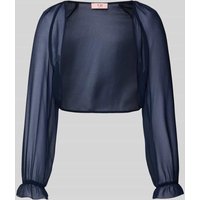 V.M. Cocktailjacke aus Chiffon in verkürzter Passform in Marine, Größe 42 V.M. Cocktailjacke aus Chiffon in verkürzter Passform in Marine, Größe 42 von V.M.