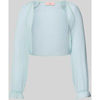 V.M. Cocktailjacke aus Chiffon in verkürzter Passform in Mint, Größe 32 V.M. Cocktailjacke aus Chiffon in verkürzter Passform in Mint, Größe 32 von V.M.