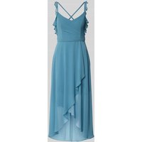 V.M. Cocktailkleid mit Herz-Ausschnitt in Hellblau, Größe 38 von V.M.