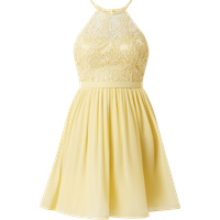 V.M. Cocktailkleid mit Plisseefalten in Gelb, Größe 42 von V.M.