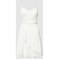V.M. Cocktailkleid mit Volants in Offwhite, Größe 36 von V.M.