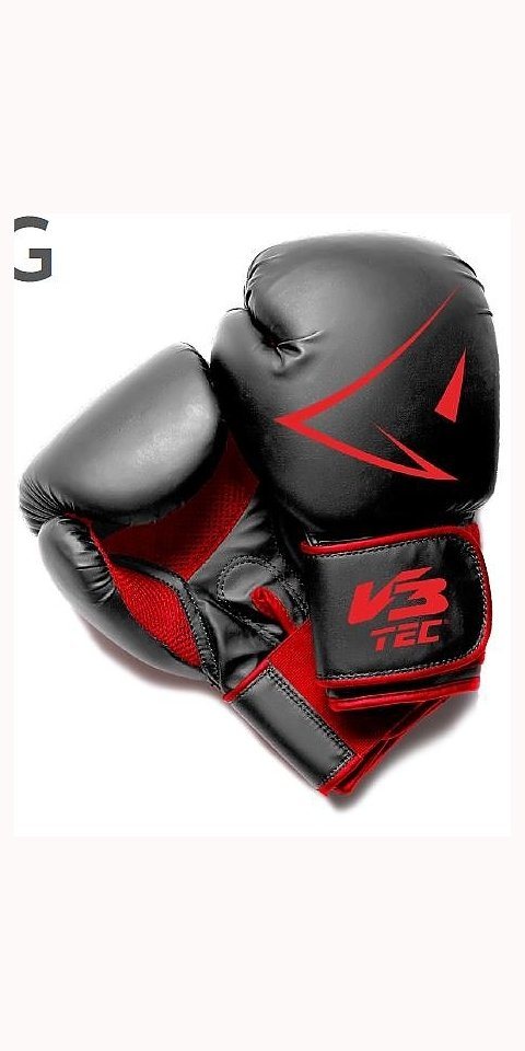 V3Tec Boxhandschuhe NOS CLUB PRO Boxhandschuh,schwarz-r 9001 von V3Tec