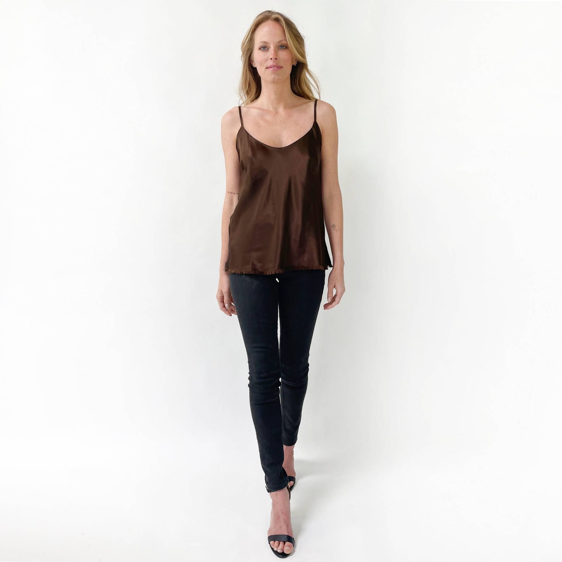 Bias Silk Cami, Kaffee von VACANCESCOLLECTION