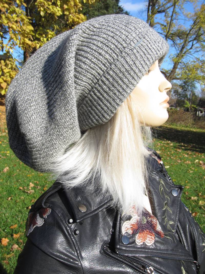 Slouchy Dreadlock Tam Beanie Damen Strickmütze Extra Lang Warm Winter Dread A1994 von VACATIONHOUSE