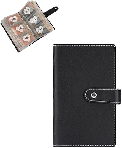 96 Envelope Savings Challenge Book, 96 Envelope Challenge Binder. (Black,One Size) von VACSAX