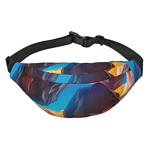 Antelope Canyon Print Bauchtasche für Männer Frauen Crossbody Hüfttasche Pack Gürteltasche für Reisen, Schwarz , Einheitsgröße von VACSAX