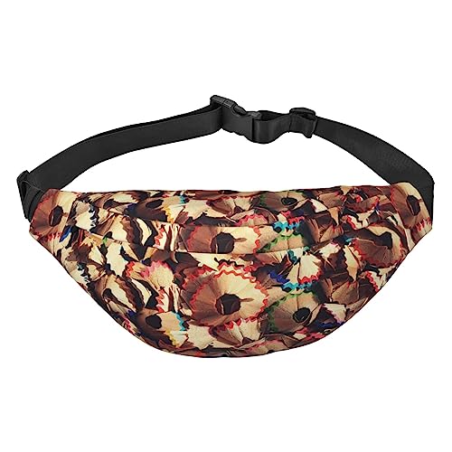 Art Bleistifte Print Fanny Pack für Männer Frauen Crossbody Hüfttasche Pack Gürteltasche für Reisen, Schwarz , Einheitsgröße von VACSAX