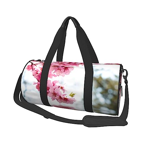 Sport Turnbeutel Reise Duffel Bag Frühling Natur Print Overnight Bag, Schwarz , Einheitsgröße, Reisetasche von VACSAX