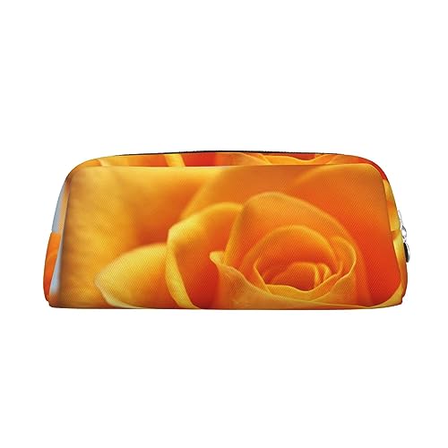 VACSAX Leder-Federmäppchen mit Rosen-Blumendruck, Federmäppchen, Federmäppchen, Federmäppchen, Schreibwaren-Tasche, Organizer, silber, Einheitsgröße, W3e87ft3g8f von VACSAX
