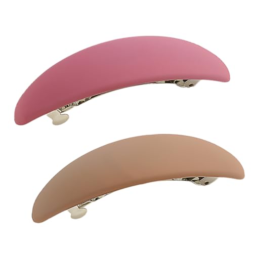VAEIORP 2 Pcs Haarspangen Damen Dünnes Haar Mittel Haarspange Vintage Automatisch Hair Clip Set Für Frauen Mädchen Haarschmuck von VAEIORP