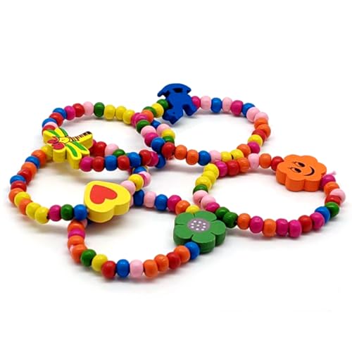VAEIORP 5 pcs Kinderarmbänder Mädchenarmbänder Holzarmbänder für Mädchen Kinderschmuck Freundschaftsarmbänder aus Holz für Kindergeburtstage VAEIORP 5 pcs Kinderarmbänder Mädchenarmbänder Holzarmbänder für Mädchen Kinderschmuck Freundschaftsarmbänder aus Holz für Kindergeburtstage von VAEIORP
