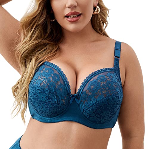 Damenunterwäsche Bandeau-Stil Elastischer Spitzen-BH Volle Abdeckung Plus Size Sexy BH von VAGILO