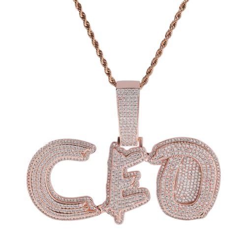 Benutzerdefinierte Namen Halskette Personalisierte Namenschild Anhänger 18K Gold vergoldet Iced Out Anhänger mit Cuban Link Kette Initial Buchstaben Charms Chunky Hip Hop Halskette für Männer Frauen Benutzerdefinierte Namen Halskette Personalisierte Namenschild Anhänger 18K Gold vergoldet Iced Out Anhänger mit Cuban Link Kette Initial Buchstaben Charms Chunky Hip Hop Halskette für Männer Frauen von VAKTWPDLY