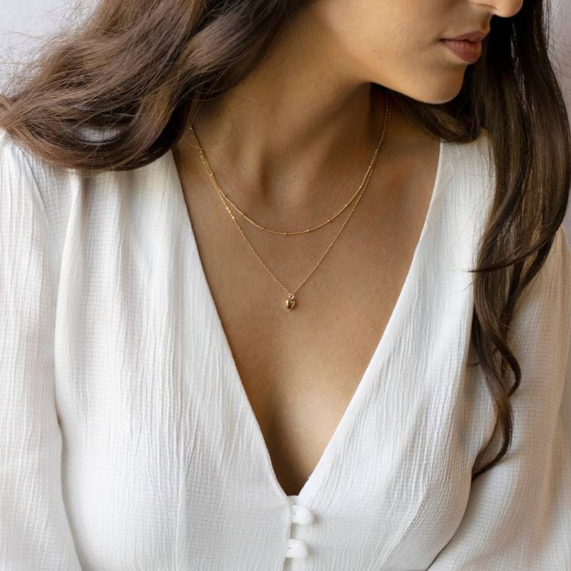 Herz Halskette Frau Geschenk Schwester Mutter Brautjungfer Weihnachtsgeschenke Blumenmädchen Freundin von VALAY