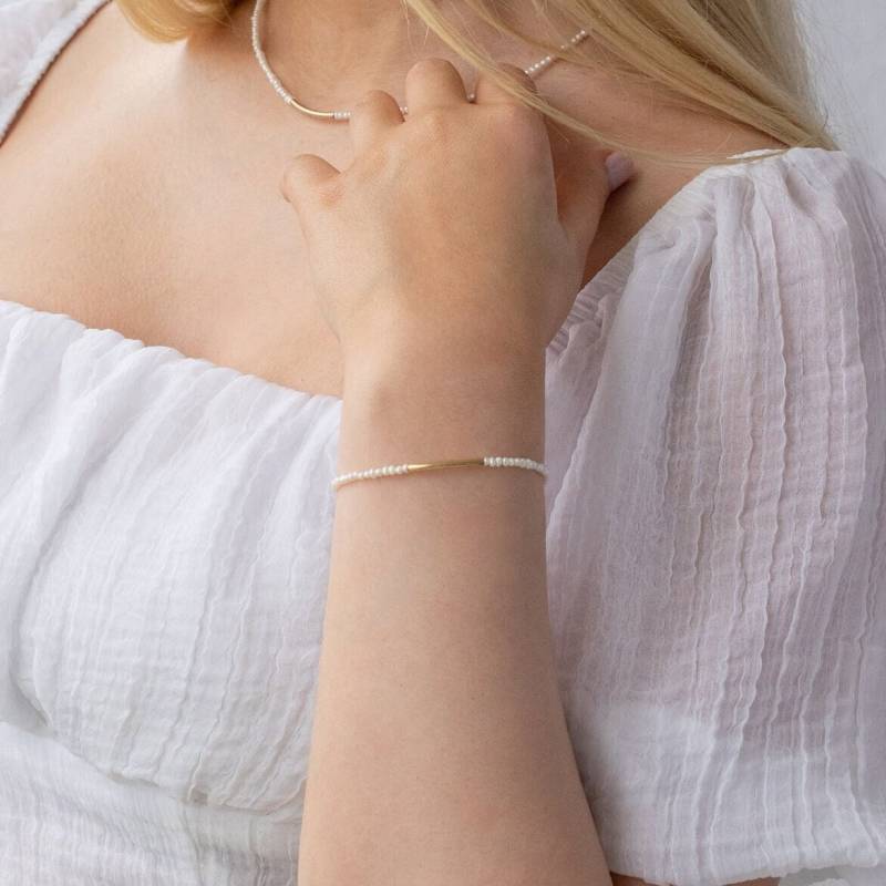 Perlenarmband Geschenk Für Sie Stapelarmband Layering-Armband Brautschmuck Freunde Elegant von VALAY