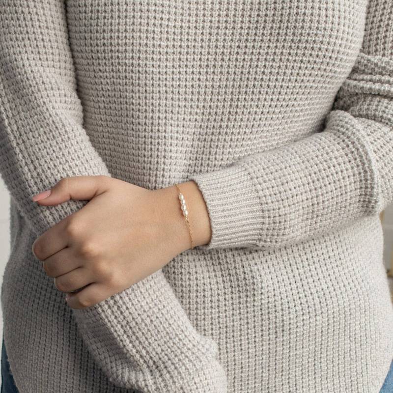 Perlenarmband - Goldarmband Geschenk Für Frauen Schwester Schmuck Geschenke Mutter Freunde Brautjungfer von VALAY