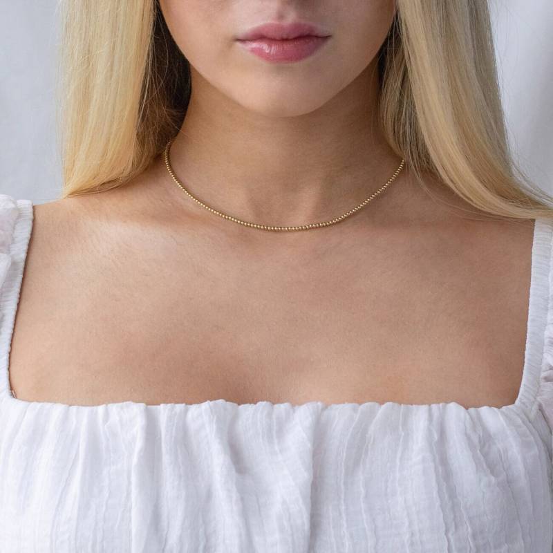 Perlenhalsketten, Goldkette, Silberkette, Geschenk Für Sie, Minimalist Halskette, Personalisierte Geschenke, Mama, Bester Freund von VALAY