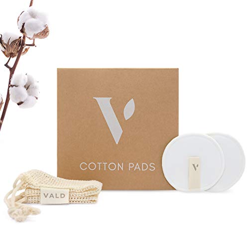 SUPER SPRING SALE - VALD® Abschminkpads waschbar | 12 Wattepads wiederverwendbar zum Abschminken als Make up Entferner und wiederverwendbare Wattepads | waschbare Abschminkpads von VALD