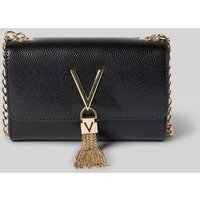 VALENTINO BAGS Clutch in Leder-Optik mit Logo-Applikation Modell 'Divina' in Black, Größe 1 von VALENTINO BAGS
