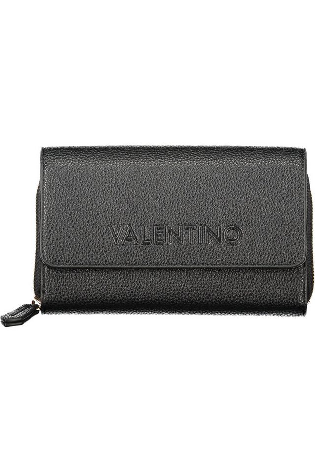 VALENTINO BAGS Geldbörse, Damen Umhängetasche & Geldbeutel Schwarz mit Kette und Logo von VALENTINO BAGS
