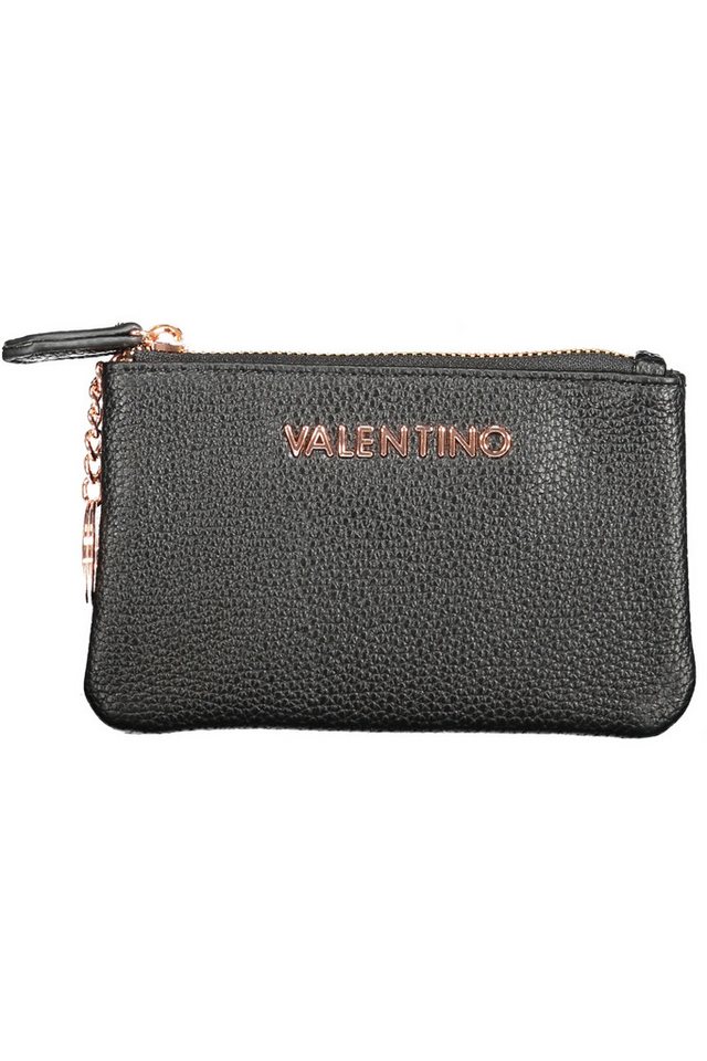 VALENTINO BAGS Geldbörse, Elegante Schwarze Damen-Geldbörse aus recyceltem Material mit Kette von VALENTINO BAGS