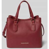 VALENTINO BAGS Handtasche mit Label-Applikation Modell 'BRIXTON' in Bordeaux, Größe 1 von VALENTINO BAGS