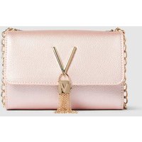 VALENTINO BAGS Handtasche mit Label-Applikation Modell 'DIVINA' in Metallic Rosa, Größe One Size von VALENTINO BAGS