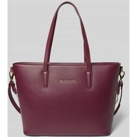 VALENTINO BAGS Handtasche mit Label-Applikation Modell 'ZERO RE' in Bordeaux, Größe 1 von VALENTINO BAGS