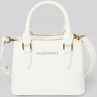 VALENTINO BAGS Handtasche mit Label-Applikation Modell 'ZERO RE' in Weiss, Größe 1 von VALENTINO BAGS