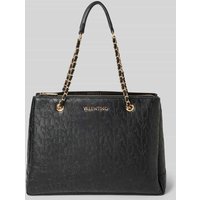 VALENTINO BAGS Handtasche mit Label-Strukturmuster Modell 'RELAX CHAIN' in Black, Größe 1 von VALENTINO BAGS