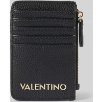 VALENTINO BAGS Kartenetui mit Label-Applikation Modell 'BRIXTON' in Black, Größe 1 von VALENTINO BAGS