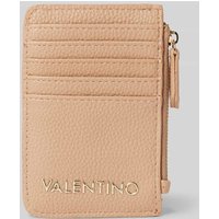 VALENTINO BAGS Kartenetui mit Reißverschlussfach Modell 'BRIXTON' in Beige, Größe 1 von VALENTINO BAGS