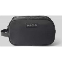 VALENTINO BAGS Kulturtasche mit Logo-Patch Modell 'Cardan' in Black, Größe 1 von VALENTINO BAGS