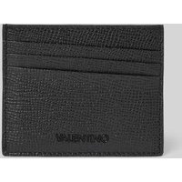 VALENTINO BAGS Lederkartenetui mit Label-Applikation Modell 'CHICO' in Black, Größe 1 von VALENTINO BAGS