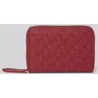 VALENTINO BAGS Portemonnaie mit Allover-Label-Print Modell 'SAMBA' in Rot, Größe 1 von VALENTINO BAGS