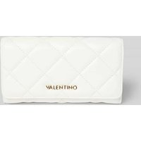 VALENTINO BAGS Portemonnaie mit Label-Applikation Modell 'OCARINA' in Weiss, Größe 1 von VALENTINO BAGS