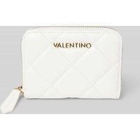 VALENTINO BAGS Portemonnaie mit Label-Applikation Modell 'OCARINA' in Weiss, Größe 1 von VALENTINO BAGS