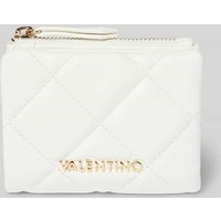 VALENTINO BAGS Portemonnaie mit Label-Applikation Modell 'OCARINA' in Weiss, Größe 1 von VALENTINO BAGS