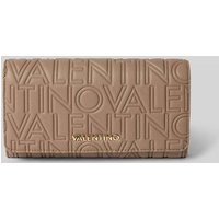 VALENTINO BAGS Portemonnaie mit Label-Applikation Modell 'PANSY' in Taupe, Größe 1 von VALENTINO BAGS