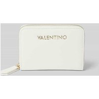 VALENTINO BAGS Portemonnaie mit Label-Applikation Modell 'ZERO RE' in Weiss, Größe 1 von VALENTINO BAGS