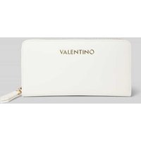 VALENTINO BAGS Portemonnaie mit Label-Applikation Modell 'ZERO RE' in Weiss, Größe 1 von VALENTINO BAGS