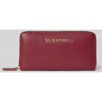 VALENTINO BAGS Portemonnaie mit Label-Schriftzug Modell 'DIVINA' in Bordeaux, Größe 1 von VALENTINO BAGS