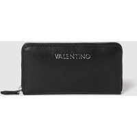 VALENTINO BAGS Portemonnaie mit Label-Schriftzug Modell 'DIVINA' in Black, Größe 1 von VALENTINO BAGS